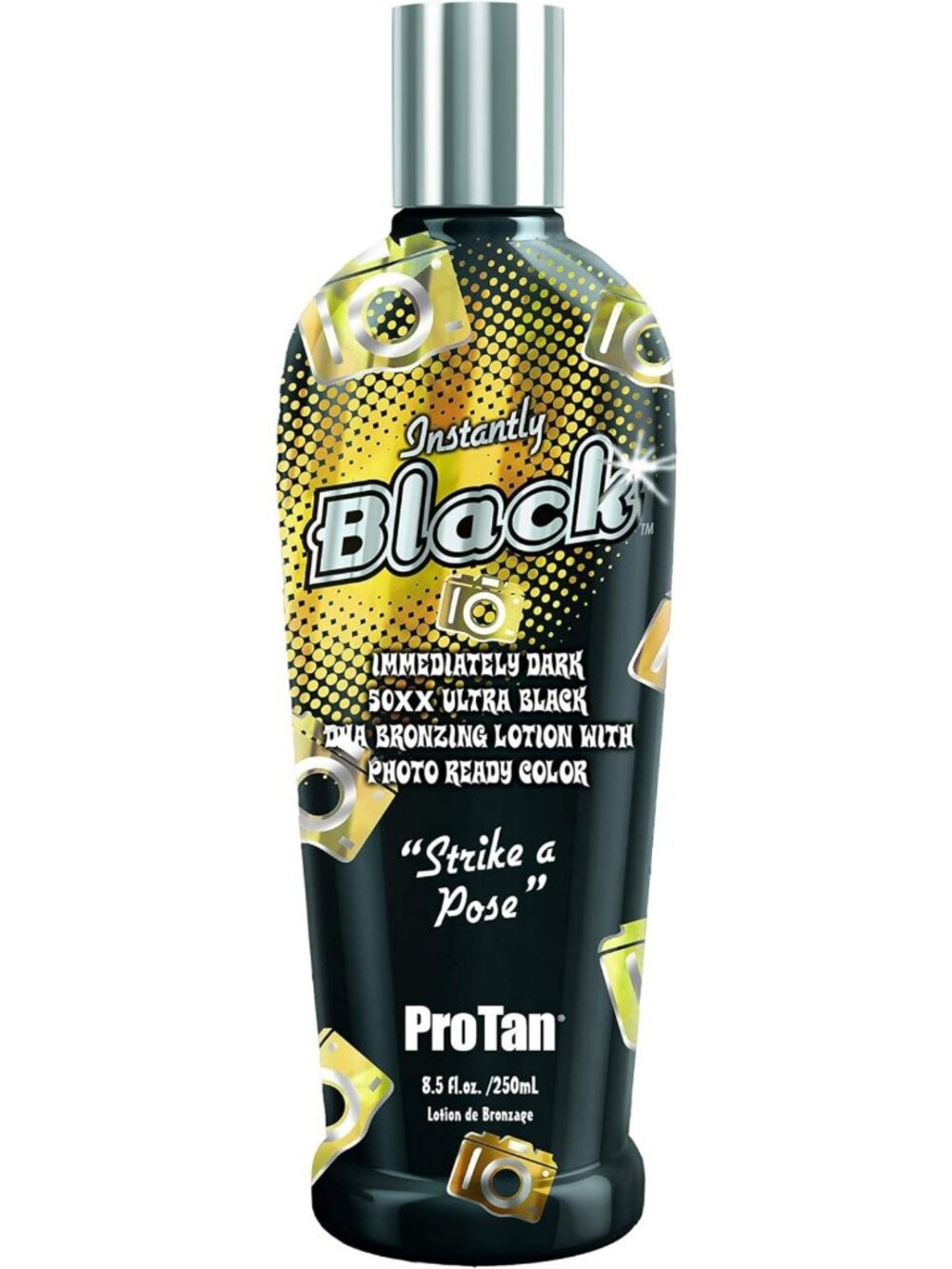 Instantly Black Dark Bronzer - 8.5 oz Deep Tan, Fast-Acting, Sunless Tanning